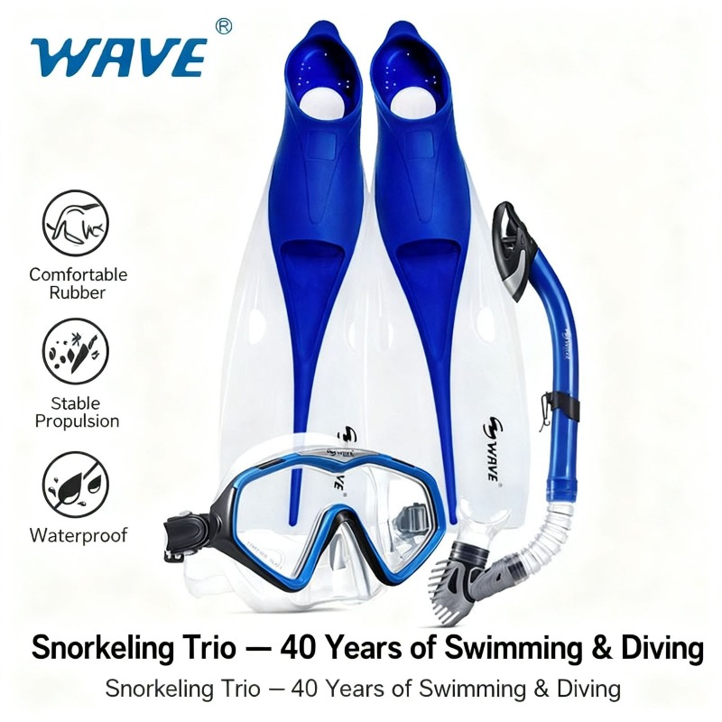 Adult Snorkeling Set Full Dry  - Fin Diving Blade recension och pris