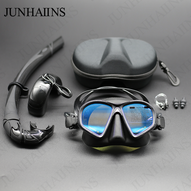 Wet Low Capacity Tempered Glas - Freediving Mask Set recension och pris