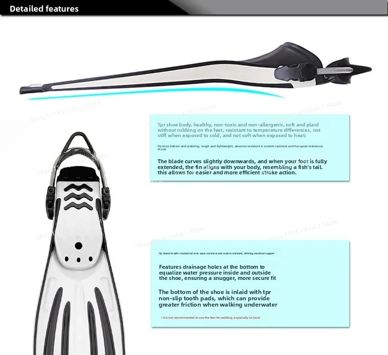 Adjustable Spring Strap Swim T - Fin Diving Blade recension och pris