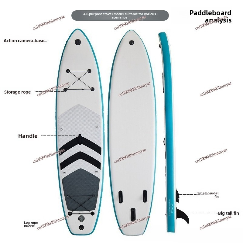 New Inflatable PVC Stand Up Pa - Aquatic Sports Activities recension och pris