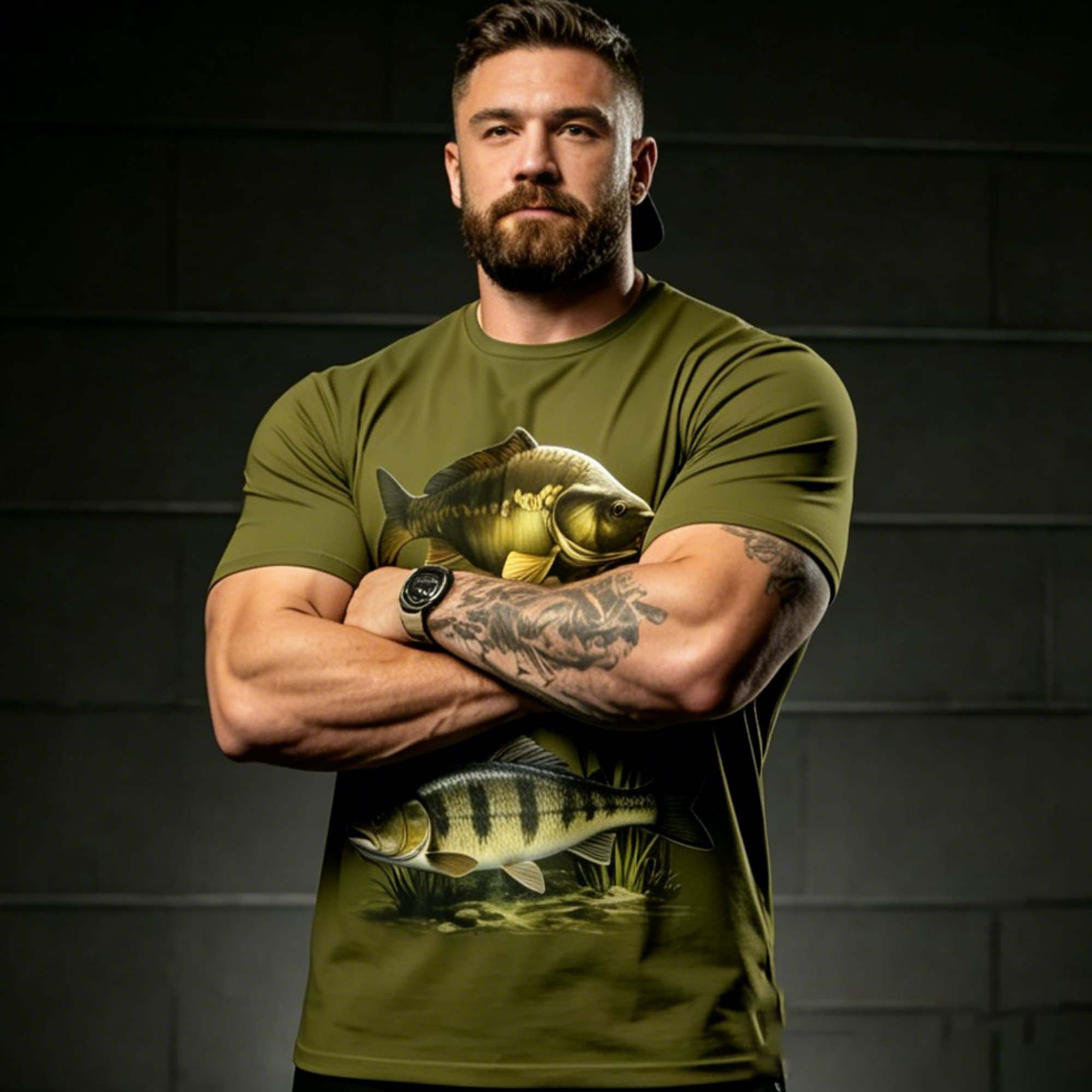 Men Army Green Freshwater Fish - Us Aquatic Sports recension och pris