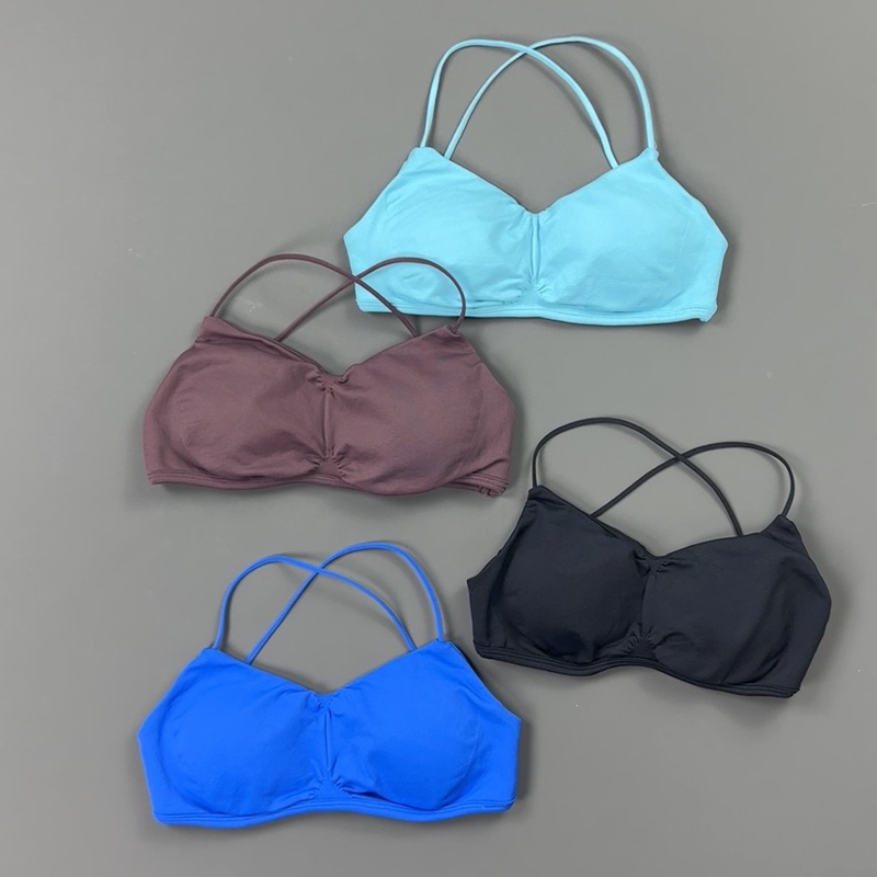 HISTELLO Front Ruched Cross Ba - Aquatic Sports Bra recension och pris