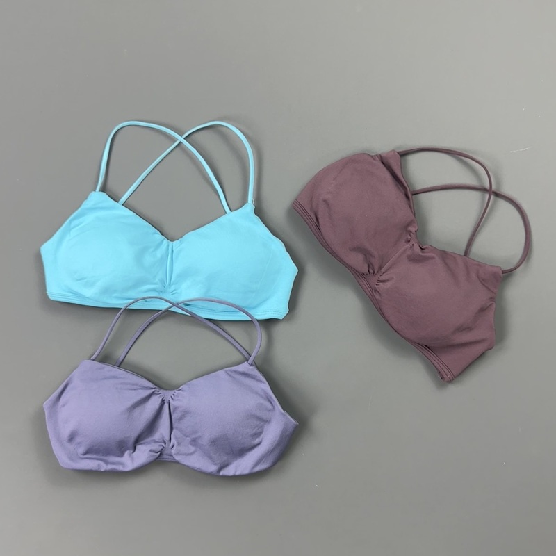 HISTELLO Front Ruched Cross Ba - Aquatic Sports Bra recension och pris