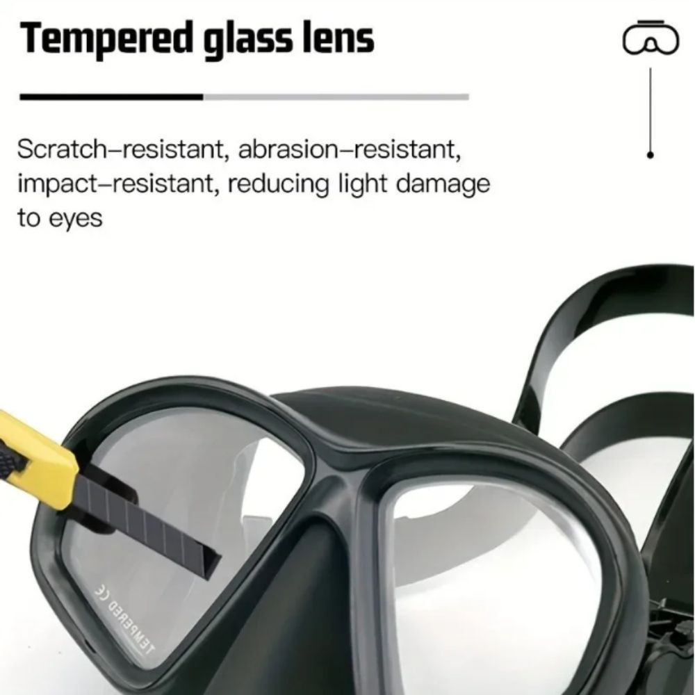 Tempered Glass Freediving Mask - Freediving Mask Set recension och pris