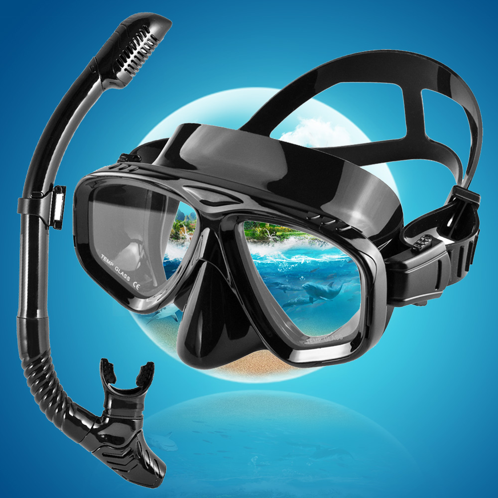 Dry Snorkel Set Diving Mask Pr - Freediving Mask Set recension och pris