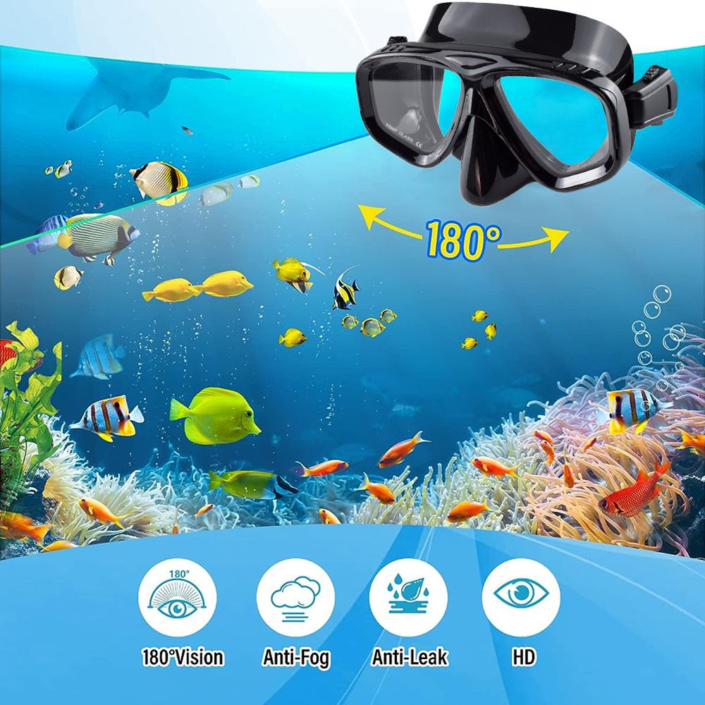 Dry Snorkel Set Diving Mask Pr - Freediving Mask Set recension och pris